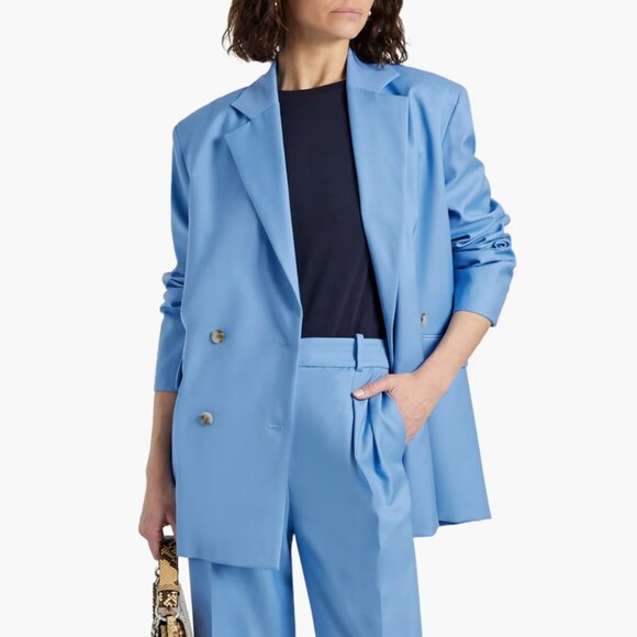 LouLou Studio "Donau" Blazer in Blue, size Small - Picture 10 of 10